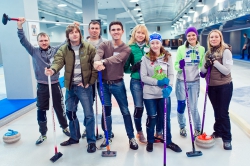 Новогодняя вечеринка «Олимпийский резерв» в Московском керлинг-клубе для сотрудников компании "Ланит"